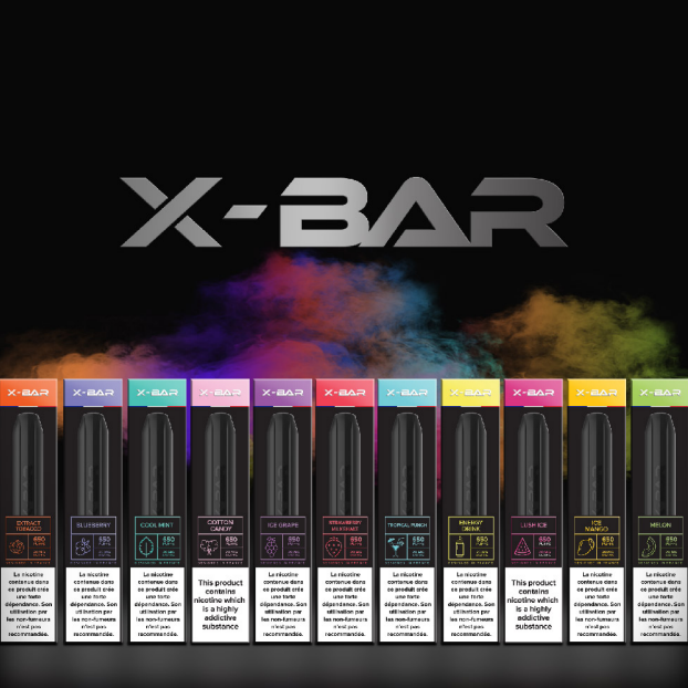 X-Bar 2ml 0mg - Pod Descartável 650 Puff